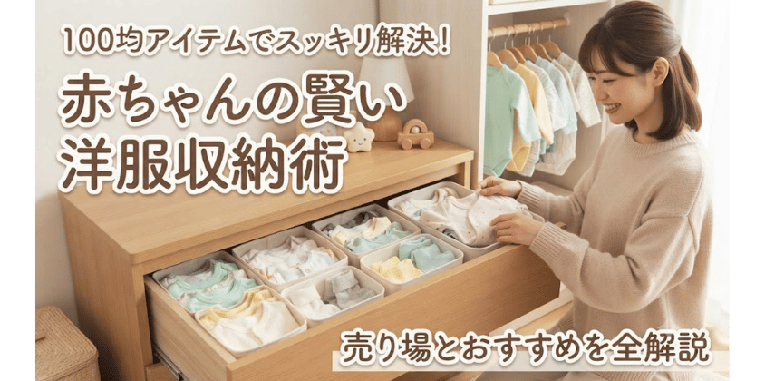 赤ちゃんの洋服収納は100均で十分？売り場とおすすめを全解説