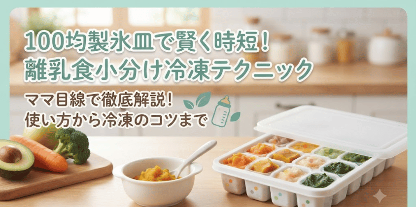 100均の製氷皿は離乳食に使える？ダイソー・セリア3社の売り場を解説