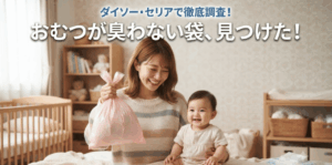 おむつが臭わない袋は100均に売ってる？ダイソー・セリア全店調査