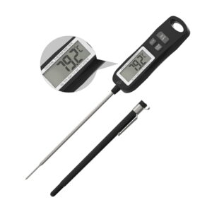 Epeios 料理用温度計 デジタル温度計｜蓋付き＆簡単操作｜-50〜300℃対応 5秒で測定・自動オフ機能 油・肉・揚げ物・パン・お菓子・コーヒーなどに