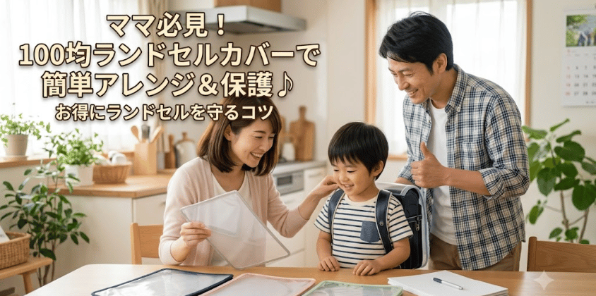 100均のランドセルカバーはどこに売ってる？ダイソー・セリア3社比較